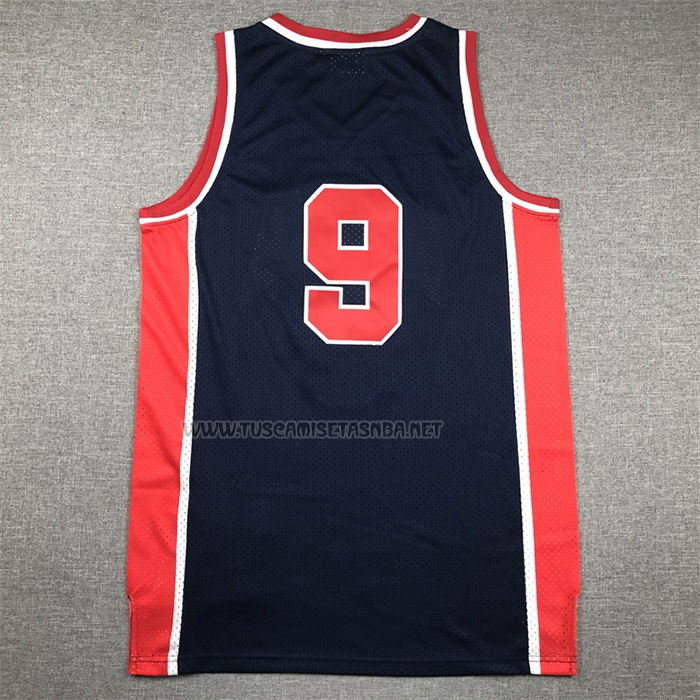 Camiseta Michael Jordan NO 9 USA 1984 Azul
